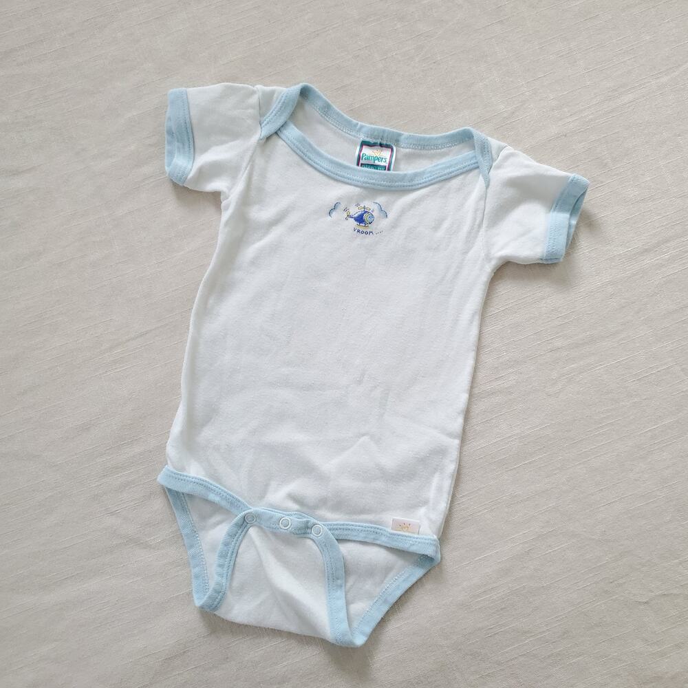 Vintage Pampers Helicopter Onesie 24 months
